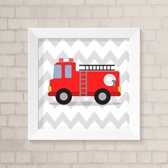 Quadro Infantil Bombeiros