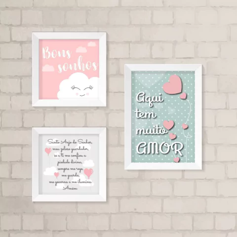 Kit de Quadros Bons Sonhos