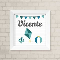 Quadro com Nome Brinquedos