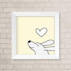 Quadro Infantil Cachorrinho Candy Color