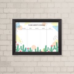 Quadro Planner Cacto - comprar online