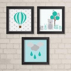 Kit de Quadros Bichinhos e Balão - comprar online