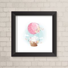 Quadro Infantil Coelhinhos Aquarela - comprar online