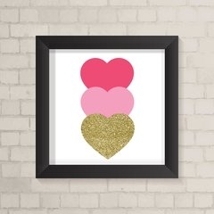 Quadro Infantil Corações - comprar online