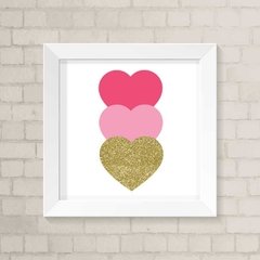 Quadro Infantil Corações