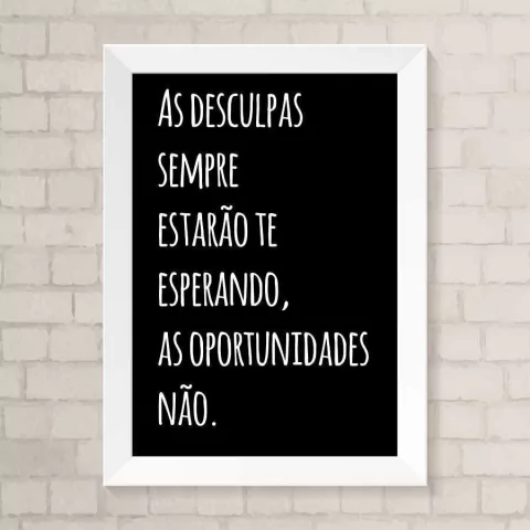 Quadro Casa Desculpas