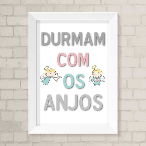 Quadro Infantil Quarto de Irmãs