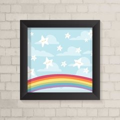 Quadro Infantil Estrelas e Arco-Íris - comprar online