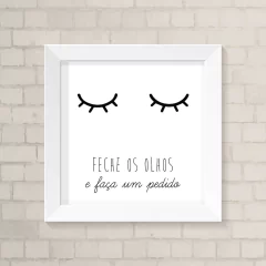Quadro Infantil Feche os Olhos