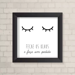 Quadro Infantil Feche os Olhos - comprar online
