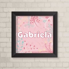 Quadro com Nome Flores - comprar online