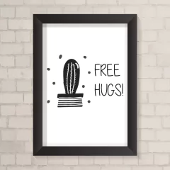 Quadro Casa Free Hugs - comprar online