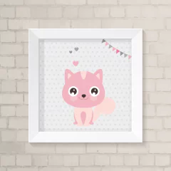 Quadro Infantil Gatinha