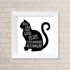 Quadro Casa Gatos
