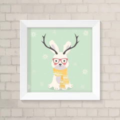 Quadro Infantil Bichinho com Óculos