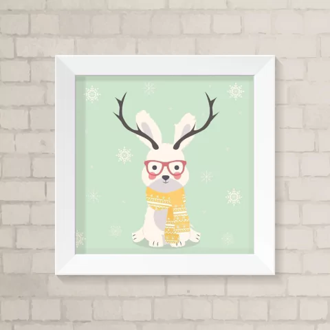 Quadro Infantil Bichinho com Óculos