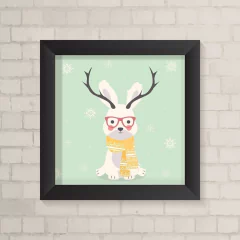 Quadro Infantil Bichinho com Óculos - comprar online