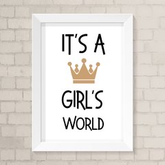 Quadro Infantil Girls World