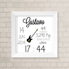 Quadro Nascimento Guitarra