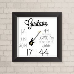 Quadro Nascimento Guitarra - comprar online