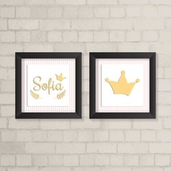Kit de Quadros Coroa Rosa - comprar online
