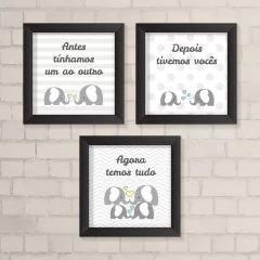 Kit de Quadros Elefantes - comprar online
