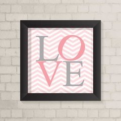 Quadro Infantil Love Rosa - comprar online