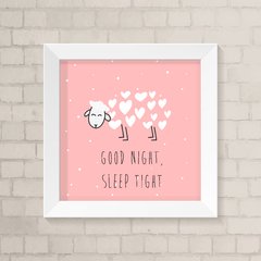 Quadro Infantil Ovelhinha Good Night