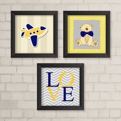 Kit de Quadros Urso Love - comprar online