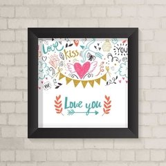 Quadro Infantil Love You - comprar online