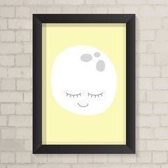 Quadro Infantil Lua fundo Amarelo - comprar online