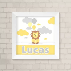 Quadro com Nome Leãozinho