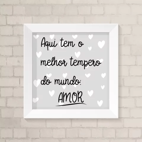 Quadro Casa Melhor Tempero