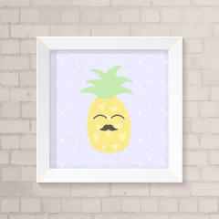 Quadro Infantil Abacaxi Menino