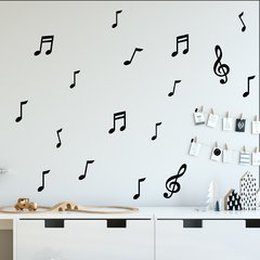 Adesivos Notas Musicais