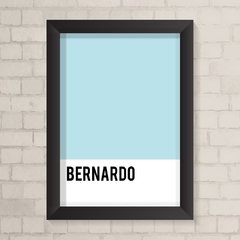 Quadro com Nome Pantone Azul - comprar online