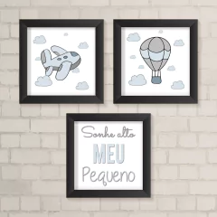 Kit de Quadros Avião e Balão - comprar online