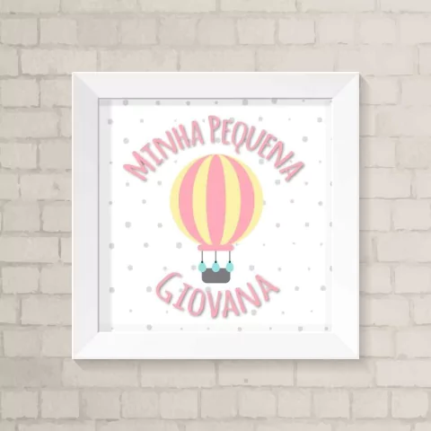 Quadro com Nome Balão