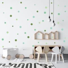 Adesivos Bolinhas Tons de Verde 3, 4 e 5cm