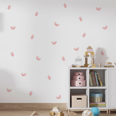 Adesivos Borboletas Aquarela Rosa Antigo - comprar online