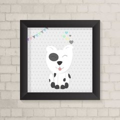 Quadro Infantil Cachorrinho Branco - comprar online