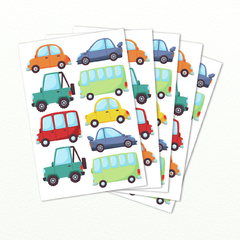 Adesivos Carrinho Coloridos