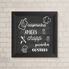 Quadro Casa Churrasco - comprar online