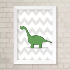 Quadro Infantil Dino Verde