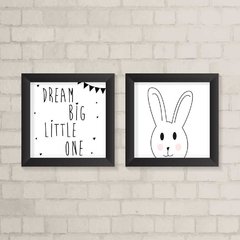 Kit de Quadros Dream Big Little One Minimalista - comprar online