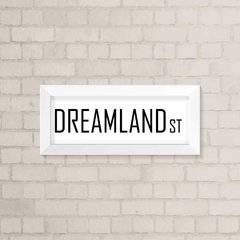 Quadro Infantil Dreamland Preto e Branco