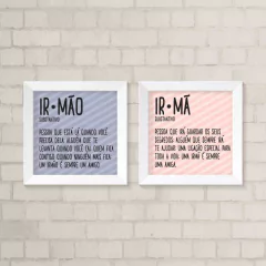 Kit de Quadros Irmãos