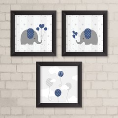 Kit de Quadros Balões e Elefantes - comprar online