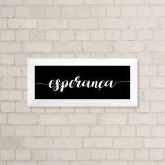 Quadro Casa Esperança fundo Preto