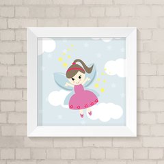 Quadro Infantil Fada Morena